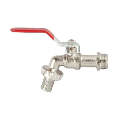 Antirust mosiężny zawór Bibcock gwintowany z uchwytem 120-250g Lekki