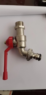 Antirust mosiężny zawór Bibcock gwintowany z uchwytem 120-250g Lekki